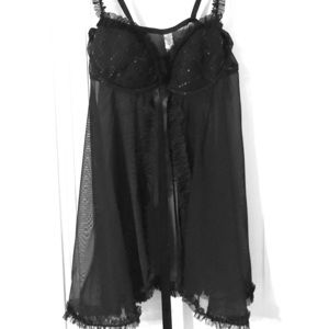 VS Black Babydoll Lingerie